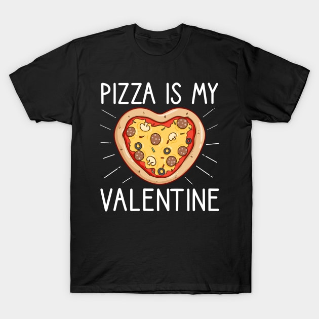 Pizza Is My Valentine Funny Valentines Day Gifts Boys Kids T-Shirt by DragonTees